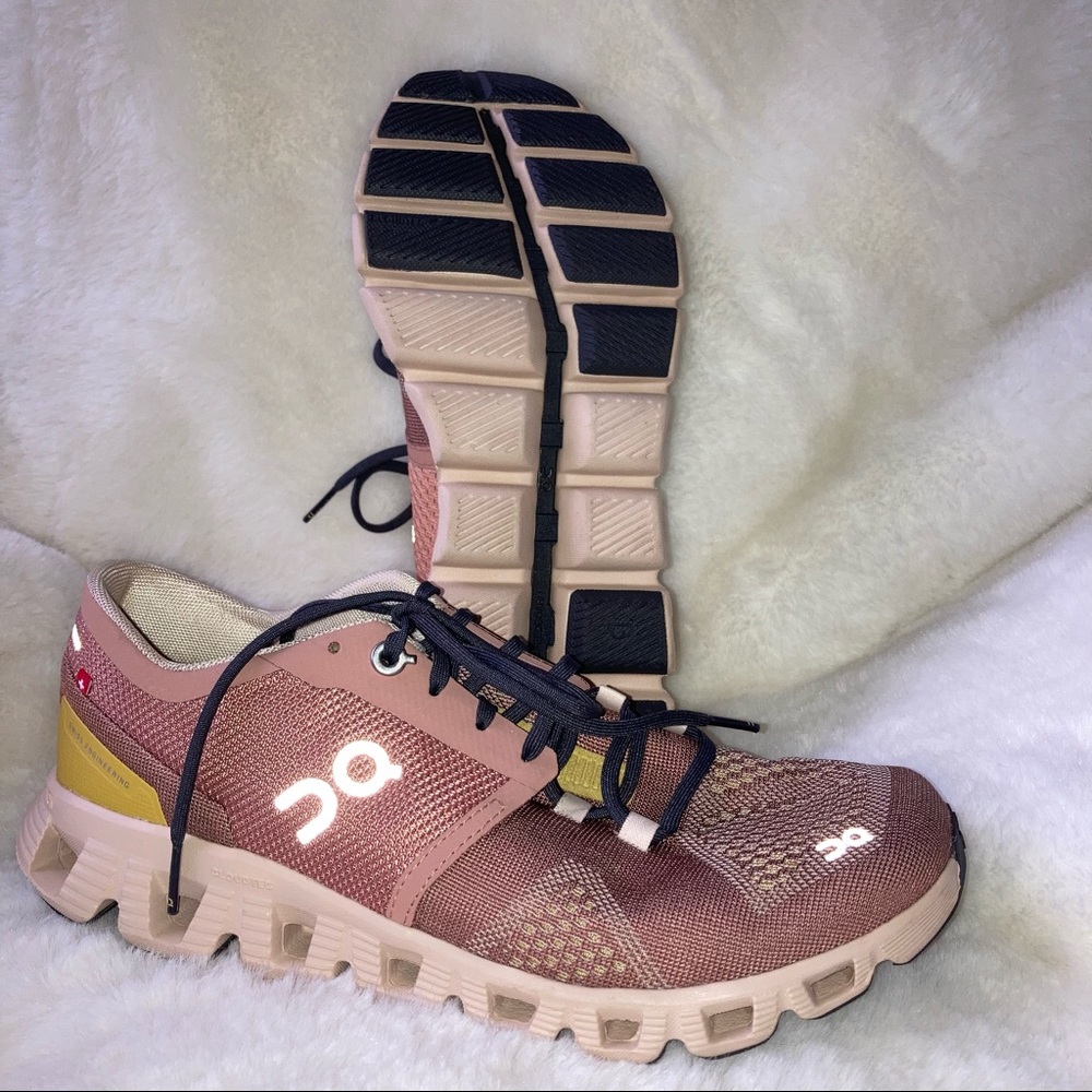 Women's ON Cloud X Training Shoes Mocha Sand Running Sneakers Gym sz7